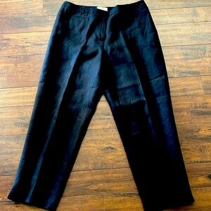 Black linen pants